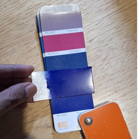 Cat bubuk Powder Coating Biru RAL 5002 Gloss