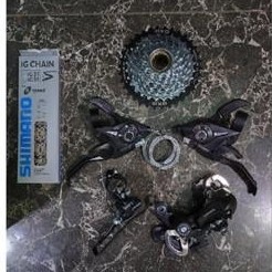Groupset Shimano 8 Speed Tourney TX35 TY300 3 X 8 Speed MTB Roadbike Sepeda Lipat Minion Minivelo