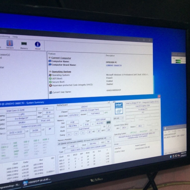 pc/komputer i3 gen 3  murah
