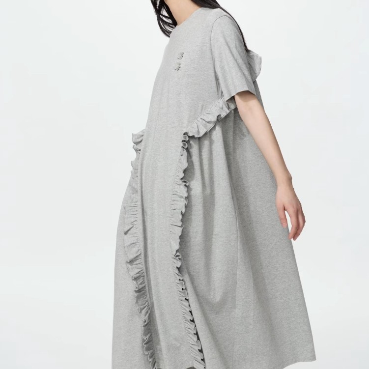 UNIQLO x Cecilie Bahnsen Gaun Frill T-shirt dress
