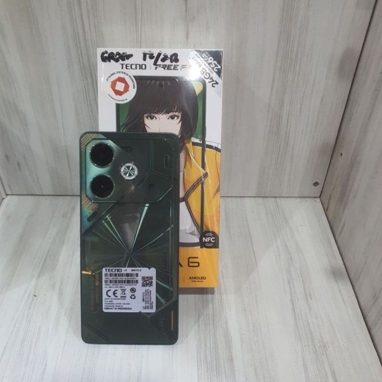 tecno pova 6 12/256gb second garansi resmi