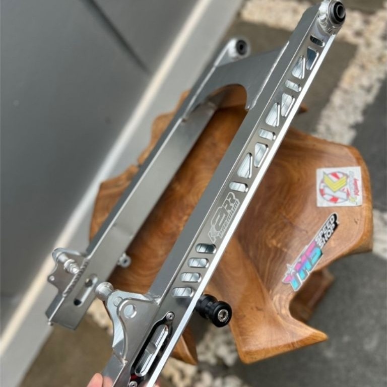 swing arm aluminium jupiter fiz longarm k2rr k2r v2 kotak ag style coak silver biru merah hitam hija
