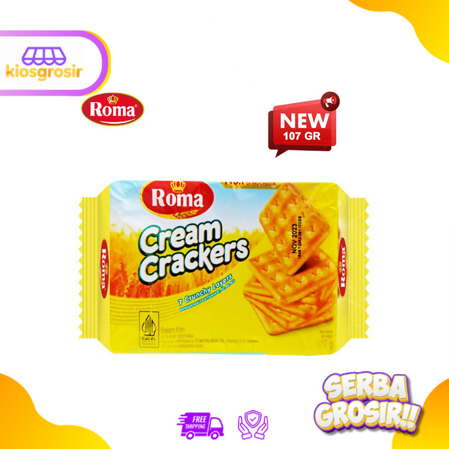 KIOSGROSIR Roma Cream Crackers 107 gr Gabin Gaben
