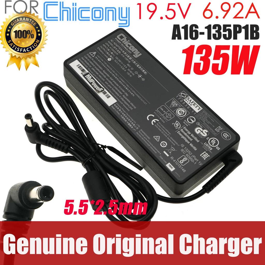 Genuine Chicony 195V 692A 135W A18135P1A A16135P1B AC Adapter Charger For MSI GF62 8RC030UK Laptop 5