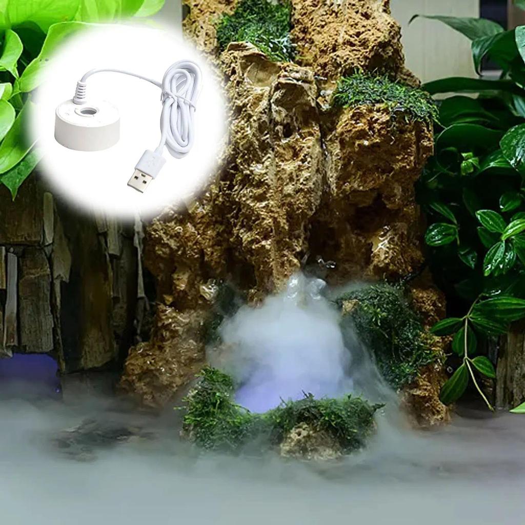 Indoor Mist Maker System Aquarium Aquarium Mist Maker Water Depth 36cm Fountain Atomizer Environment