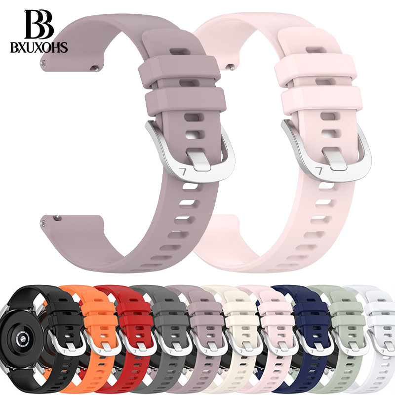 18mm 20mm 22mm Quick Release Silicone Band for Samsung Galaxy Watch FE 7 6 5 4 Sport Rubber Strap Ta