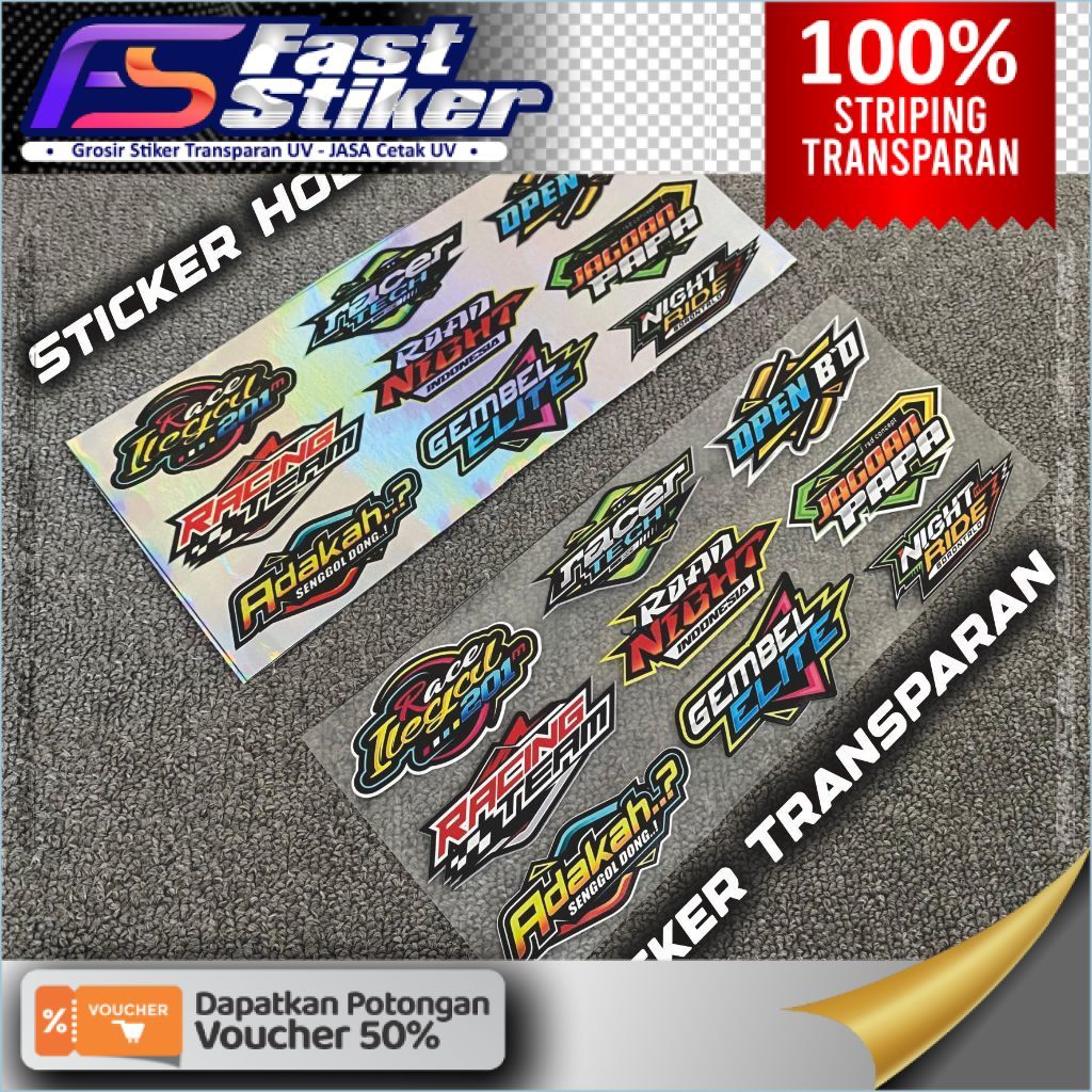Sticker Racing Sticker Herex Sticker 2 Tak - Sticker Racing Sticker Pack Sticker Transparan