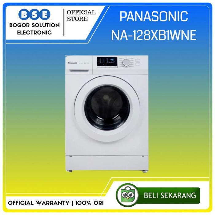 PROMO MELEDAK MESIN CUCI PANASONIC NA128XB1WNE 8KG NA128XB PANASONIC FRONT LOADING