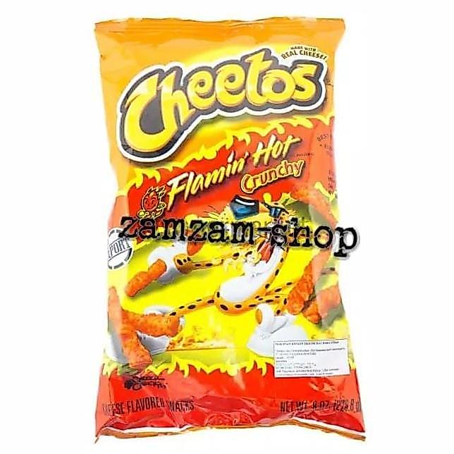 Cheetos Cheese Crunchy Flaming Hot228Gr Ciki Keju Pedas
