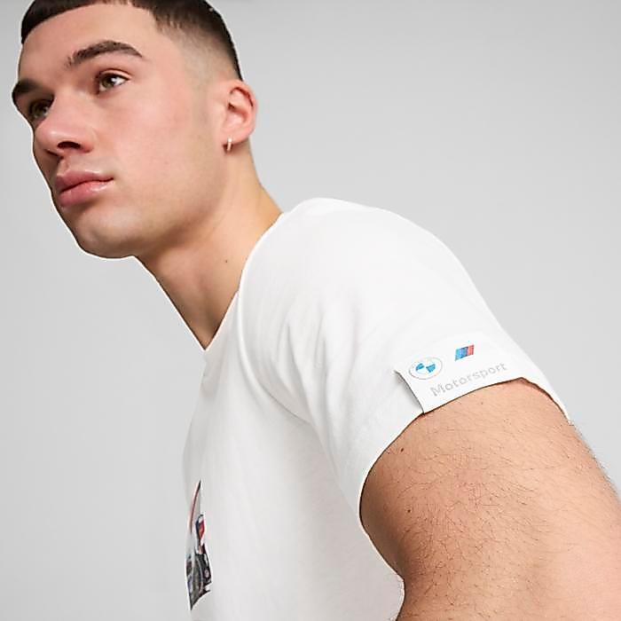 Puma Kaos Pria Bergambar Mobil Bmw M Motorsport White