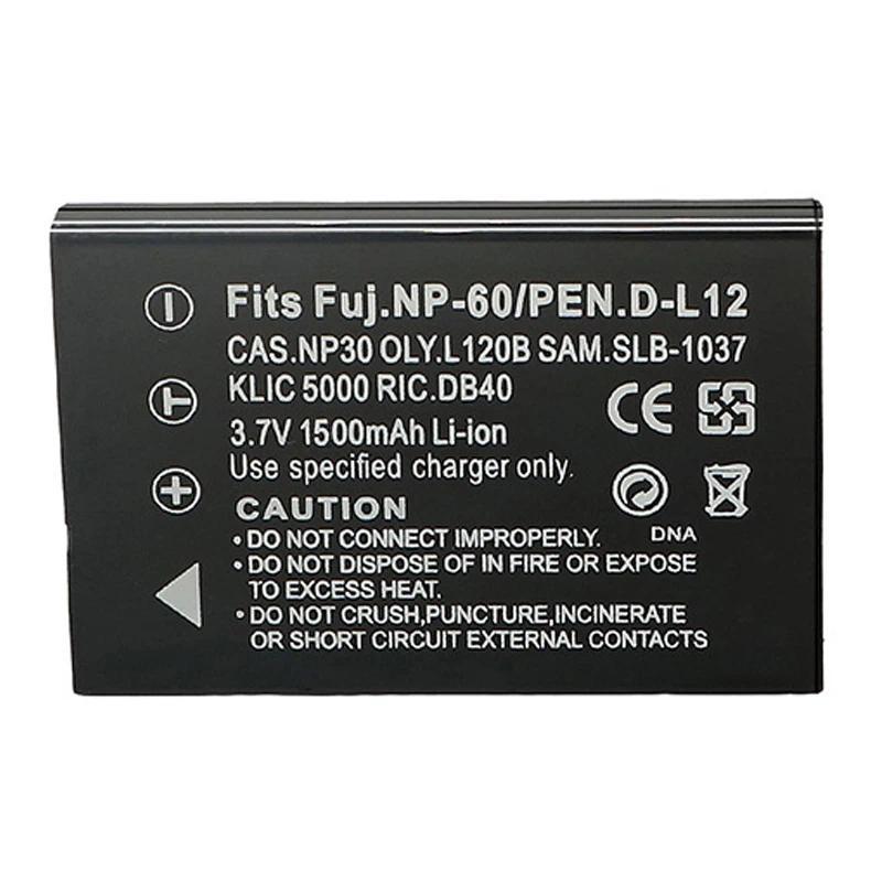 NP-60 NP60 Camera Battery + LED USB Charger for Fujifilm Finepix 50i 601 F401 F401 Zoom F410 F410 Zo