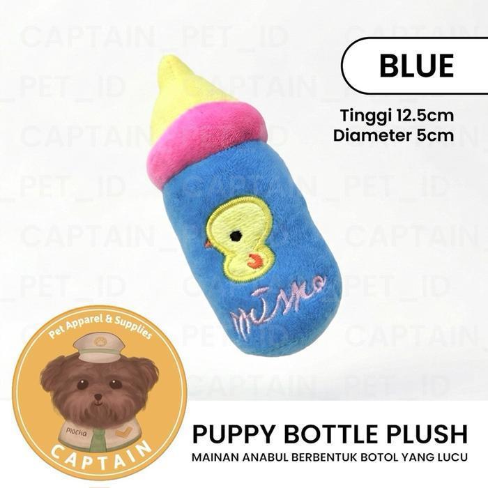 [QQ] MAINAN GIGIT ANJING PUPPY BOTTLE PLUSH DOG SQUEAKY TOYS CORGI POODLE BICHON POMERANIAN