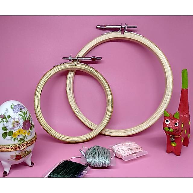 Pemidang/Pembidang/Hoop Sulam Rajut Kristik