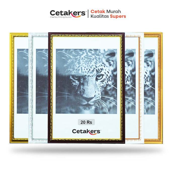 Frame Bingkai Foto 50X70 Minimalis - Hitam, Mika