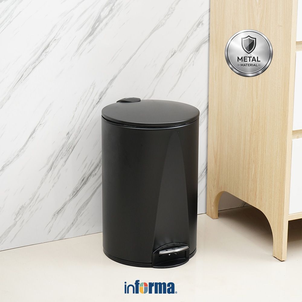 Informa Prism Jet Tempat Sampah Pedal Slow Close - Trash Can Waste Bin Tong Sampah Keranjang Sampah 