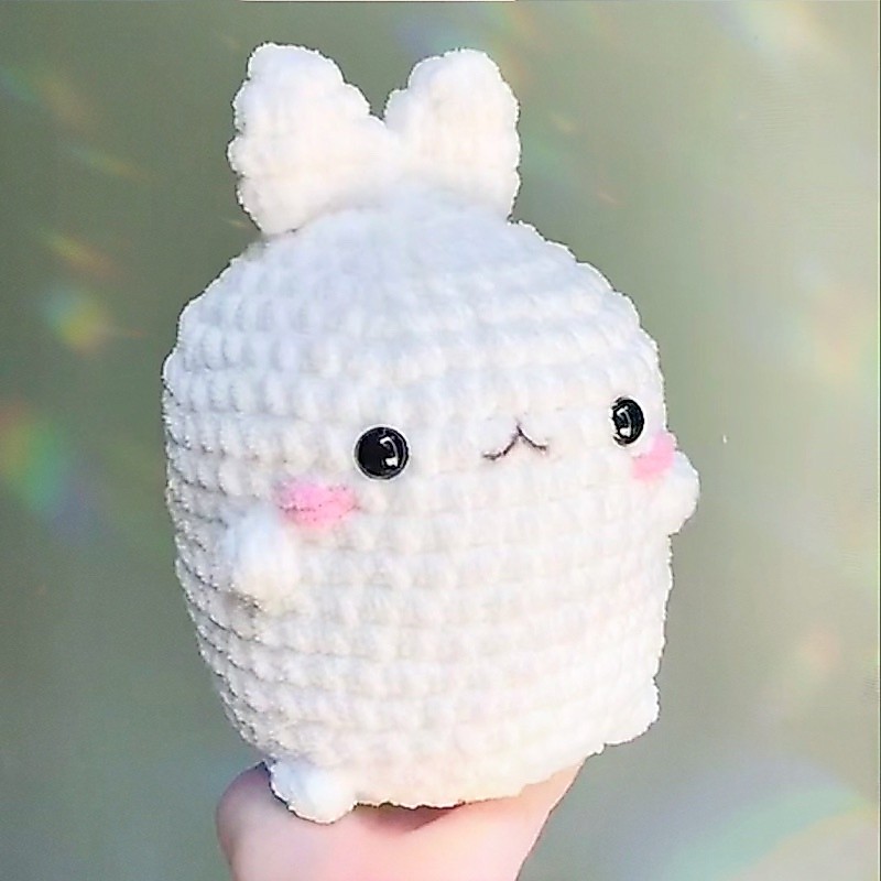 Amigurumi Molang Plushie Boneka Rajut Molang Boneka Molang Boneka Kelinci [ BIG SIZE ] | sage magics