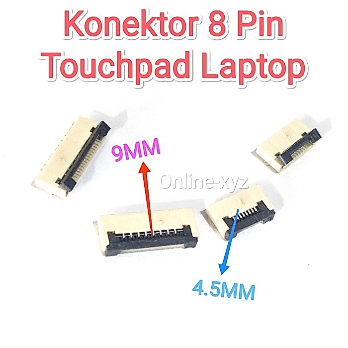 konektor penjepit pengunci kabel flexible Touchpad ASUS ACER HP 8pin 8 pin