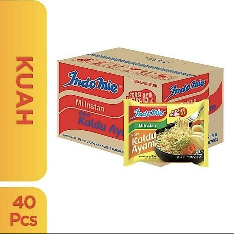 Indomie Kaldu Ayam 1 Dus (40 Bungkus)
