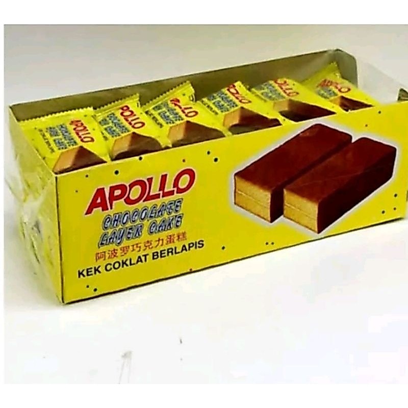 (KHUSUS BATAM) APOLLO CHOCOLATE KEK COKLAT BERLAPIS
