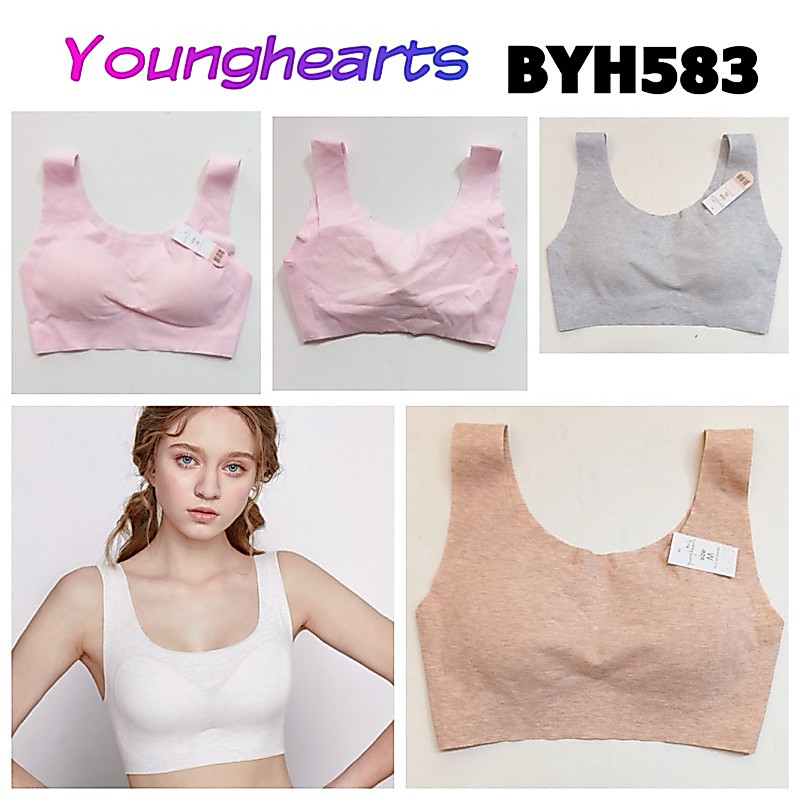 BYH583 bra young hearts tanpa kawat seamless XL