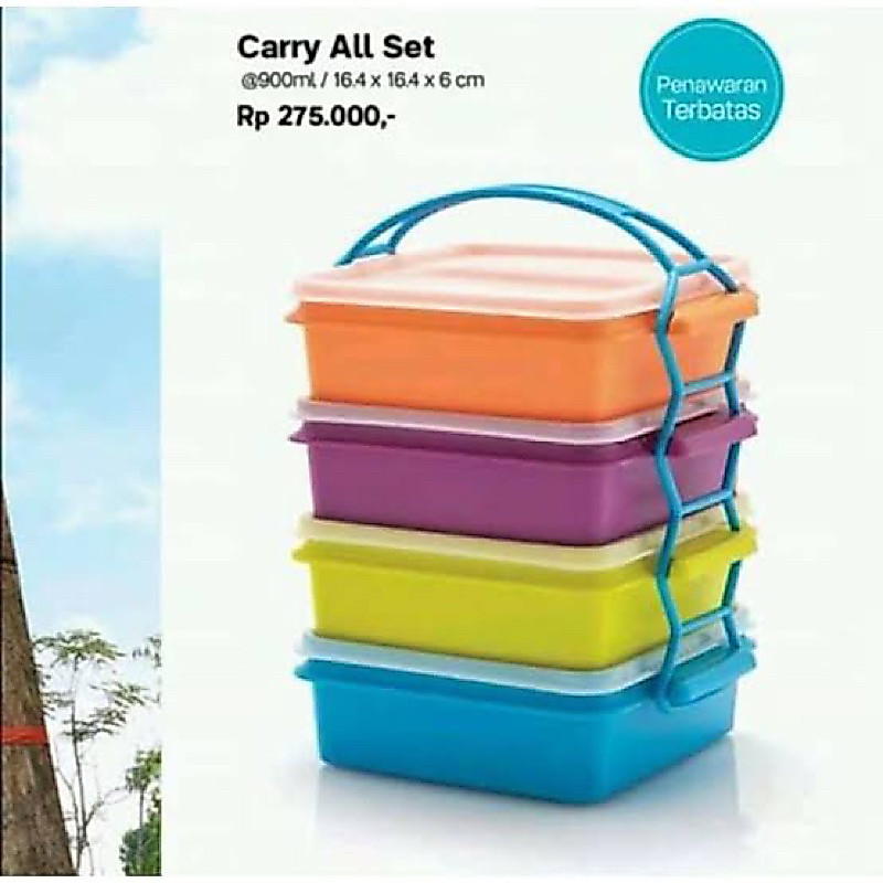 Tupperware Carry all set Rantang Tempat Makan