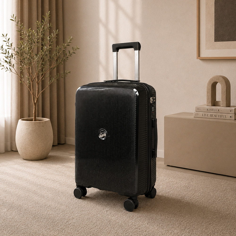 Koper PP041 TSA Lock Koper Kabin 20 Inch Koper Bagasi 24 Inch PP Premium Roda 360°