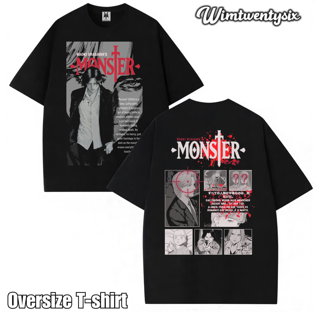 KAOS OVERSIZE ANIME MONSTER VINTAGE TEE