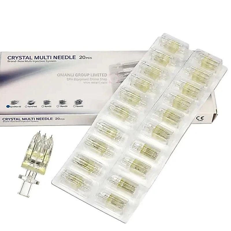 5pin crystal multineedle painless jarum mesogun jarum crystal 5pin multi needle meso injection serum