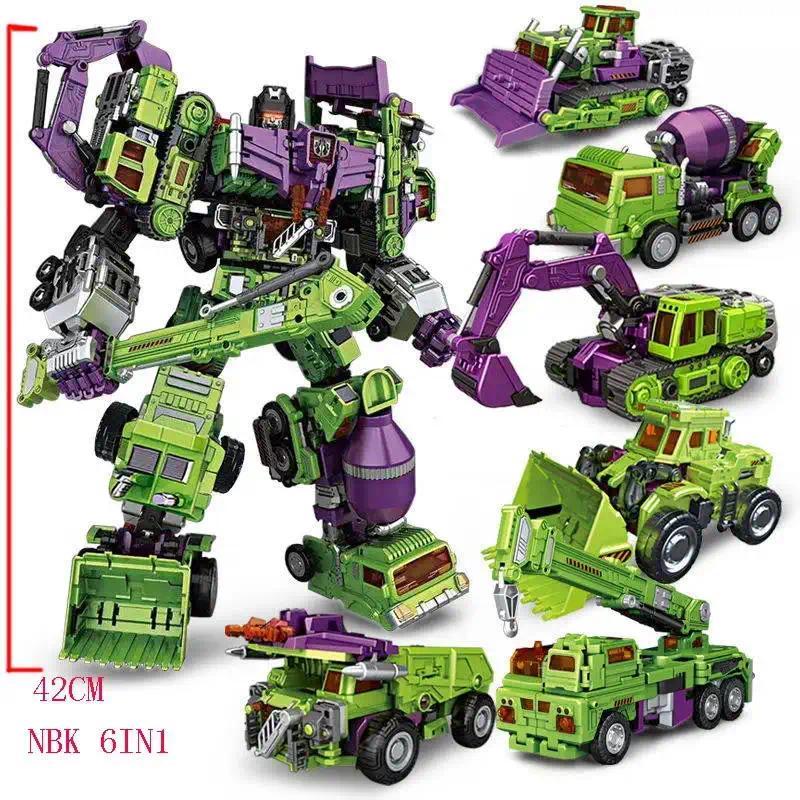 Transformation Robot NBK Devastator Mixmaster Scavenger Overload Hightower Scrapmetal Scrapper Longh