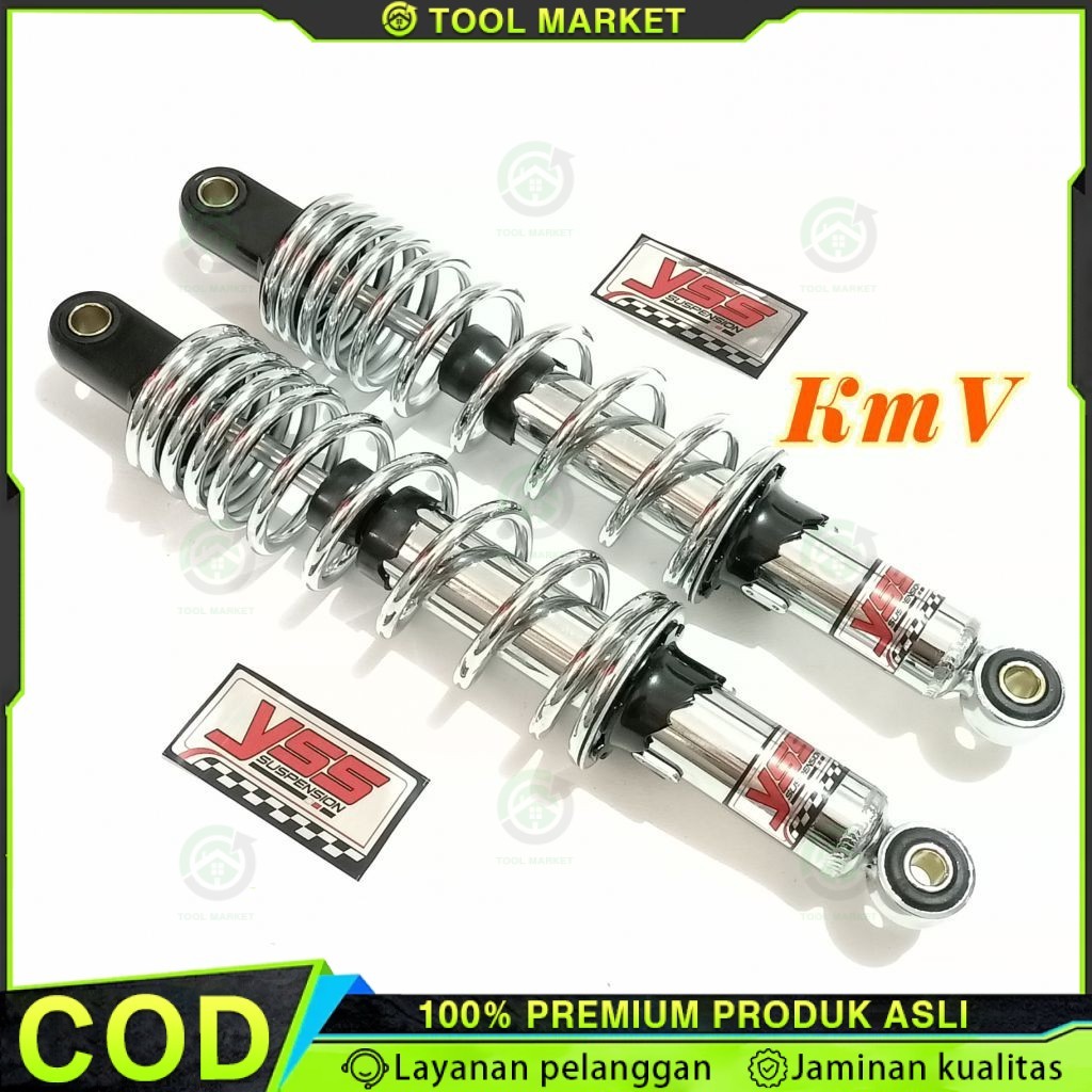 Shockbreaker / Shock Belakang Copy YSS 340MM Supra Kharisma Revo Blade - Chrome