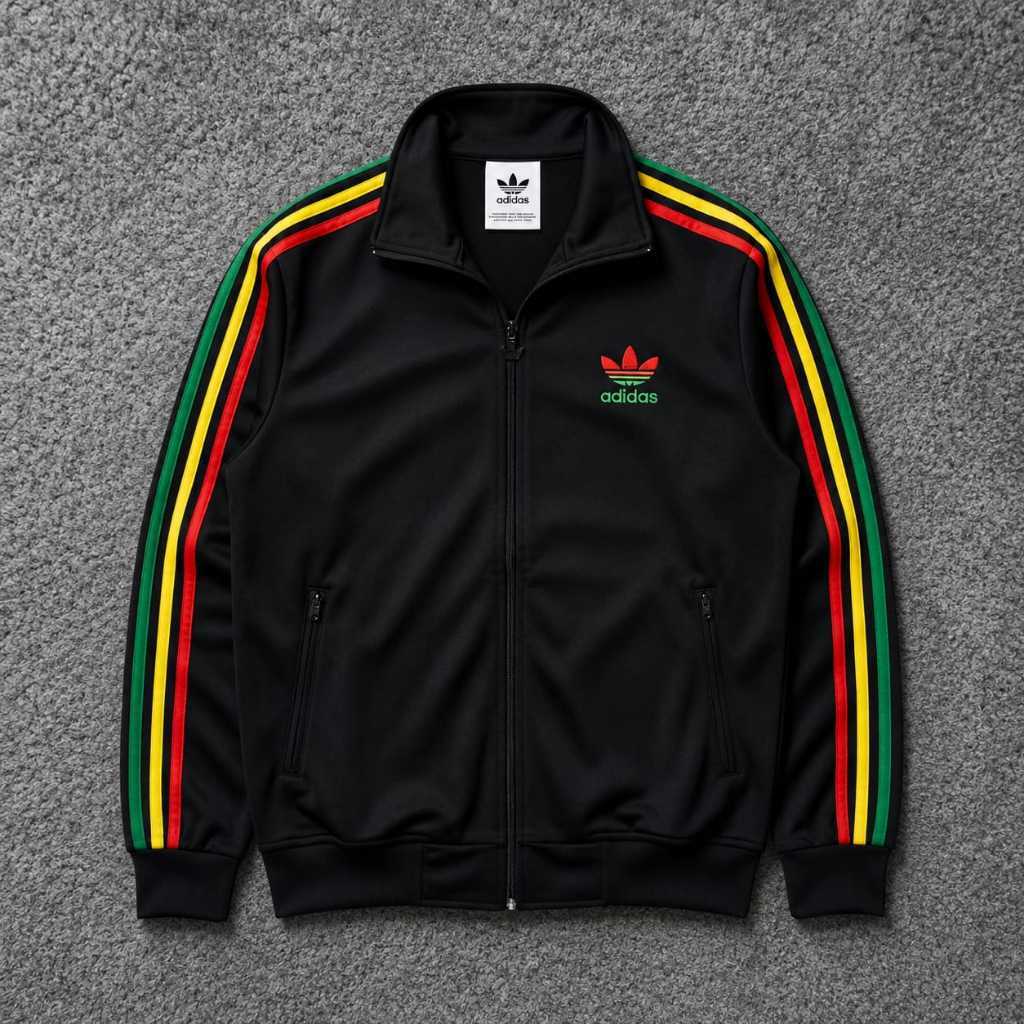 PROMO TRACKTOP ADS RASTA || pria wanita || unisex || fullzipper,fulltag&label || LOTTO DI4DOR4(220 G