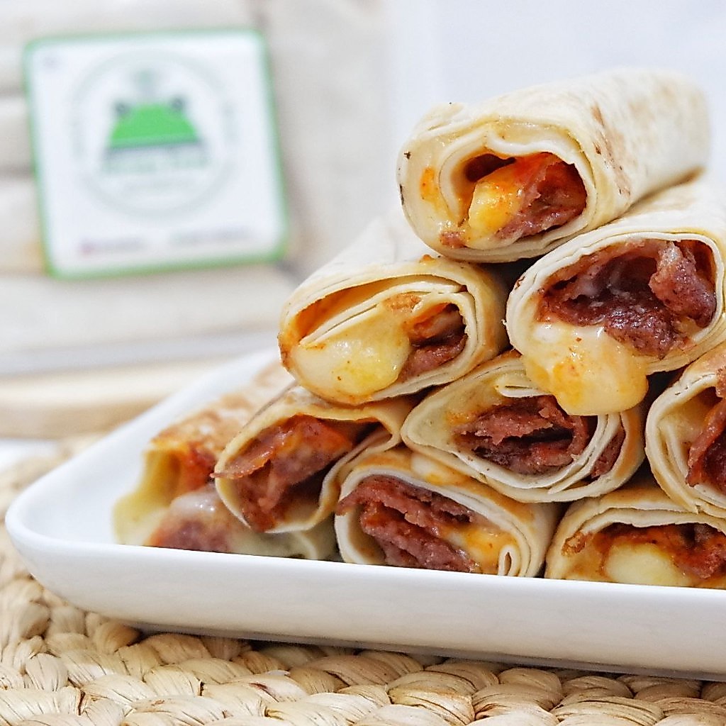 DIRMAFOOD - Beef Mozzarella White Tortilla Kebab / Beef Mozza Kebab / Kebab Mozzarella Beku / Kebab 
