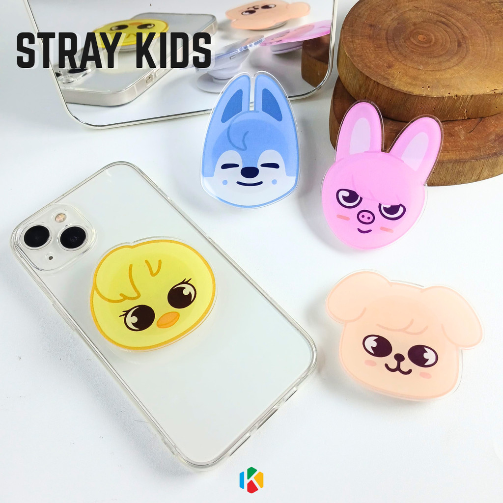 Phone Grip Griptok STRAY KIDS SKZOO STAY – Holder HP KPOP - KPOP Merchandise - Stray Kids Merch - Un