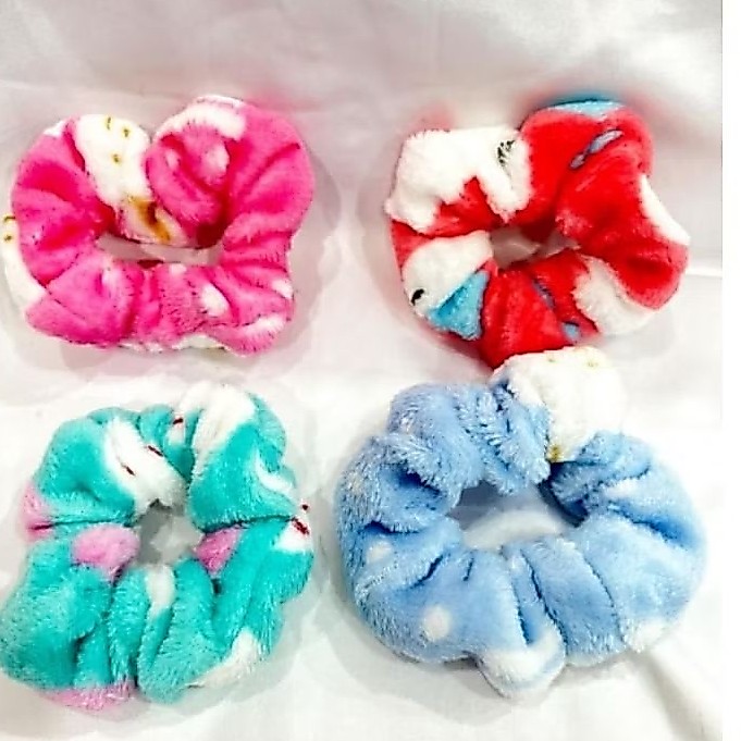 KARET RAMBUT KOREA SCRUNCHIE CEPOL BULU HALUS CEPOL RAMBUT KOREA
