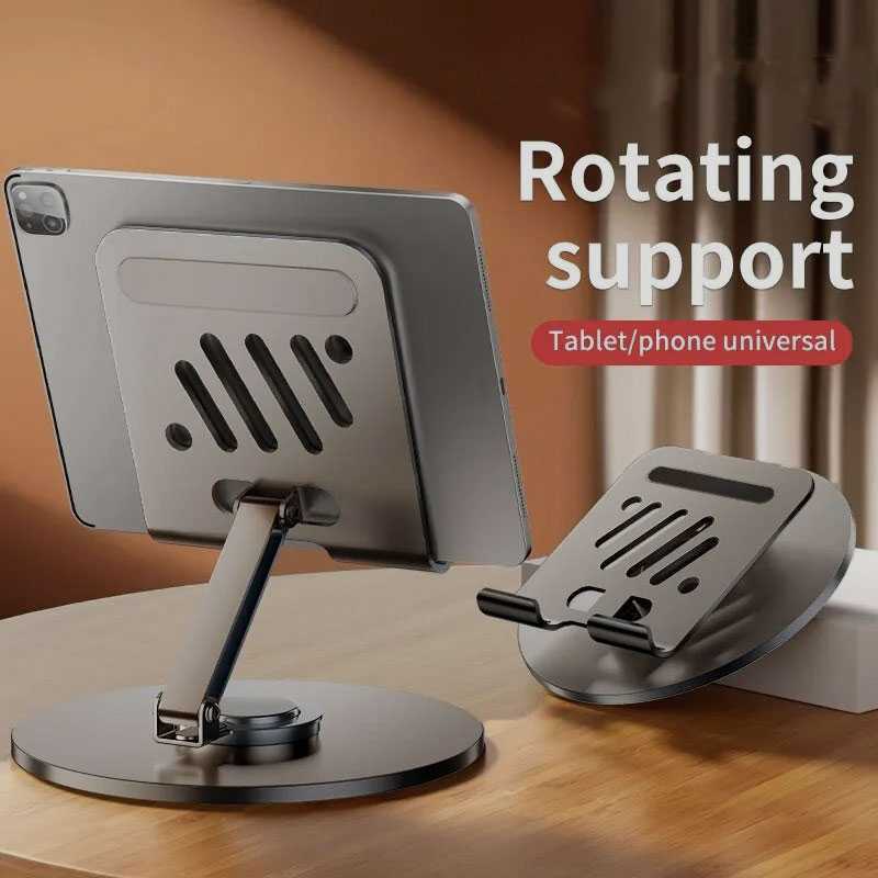 COD Stand Holder Dudukan Tempat Tablet Tab PC Desktop Di Meja Lantai Model Lipat Fleksibel Adjustabl