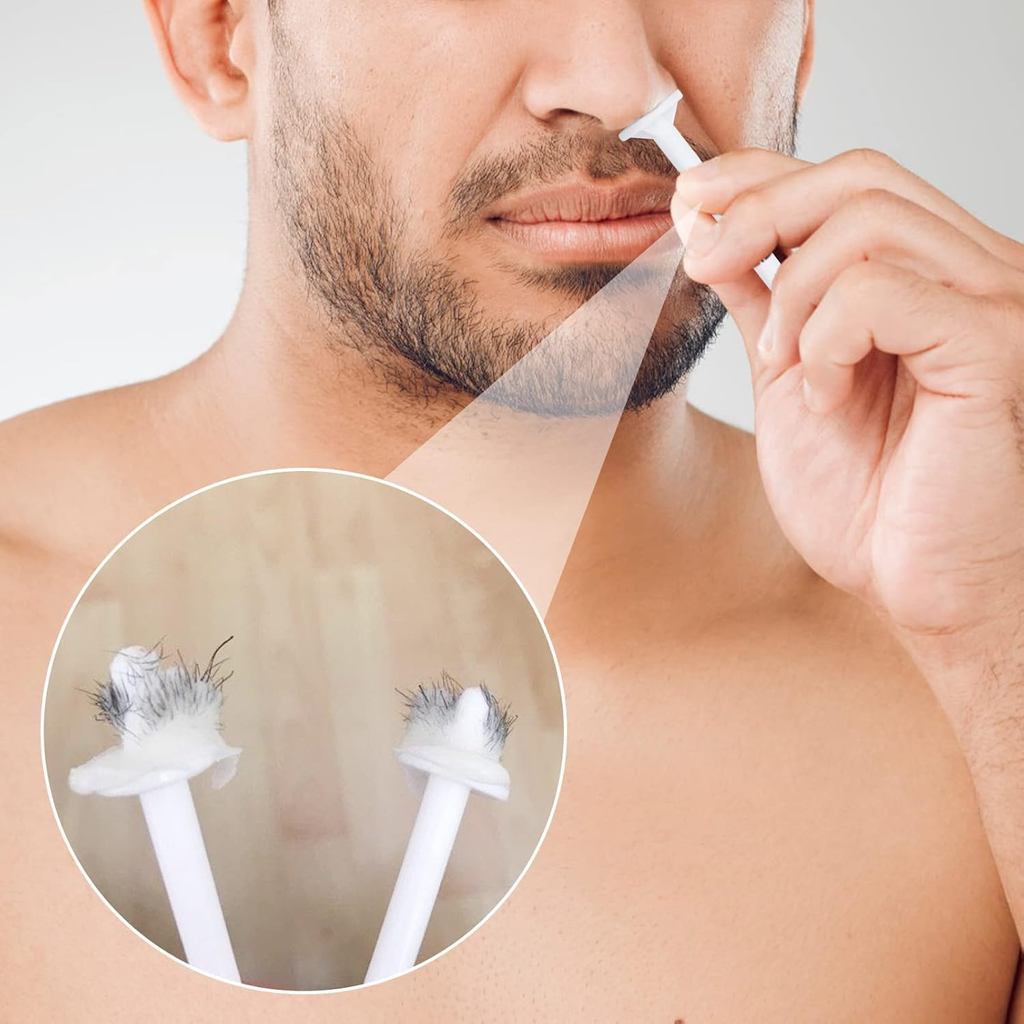 Stik Pencabut Bulu Hidung Nose Wax Applicator Cleaner Hair Removal Trimmer Spatula Stick Lilin Pembe