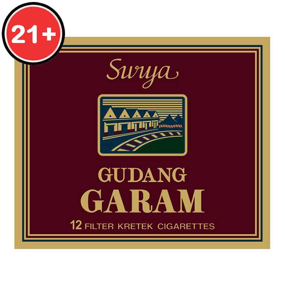 GUDANG GARAM ROKOK FILTER SURYA COKLAT 12'S
