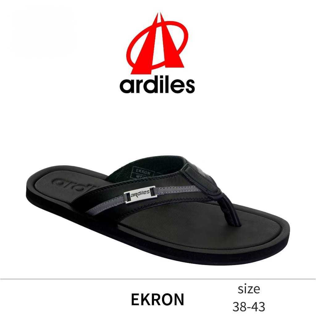 ARDILES EKRON Sandal Pria Casual Sopan Kulit Sintetis Sendal Cowok Laki Ventura