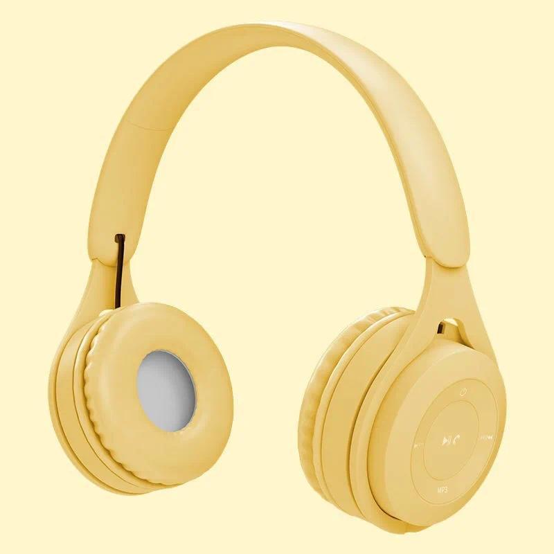 Macaron Headphones Kids Wireless Bluetooth Headphone Stereo Headband Gaming Headset with Mic Gamer G