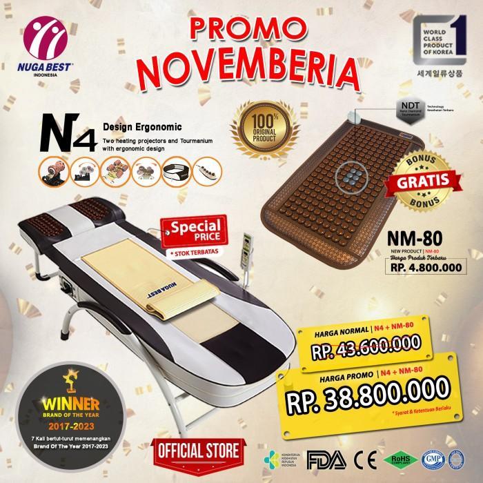 PREMIUM N4 Alat Terapi Nuga Best (Kasur Terapi Pijat) Original Made In Korea