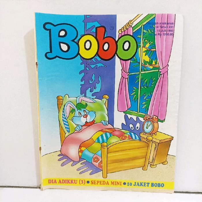 Bobo majalah anak anak No. 14 Tahun XXI 15 juli 1993: Dia Adikku 3 sepeda mini 10 jaket bobo