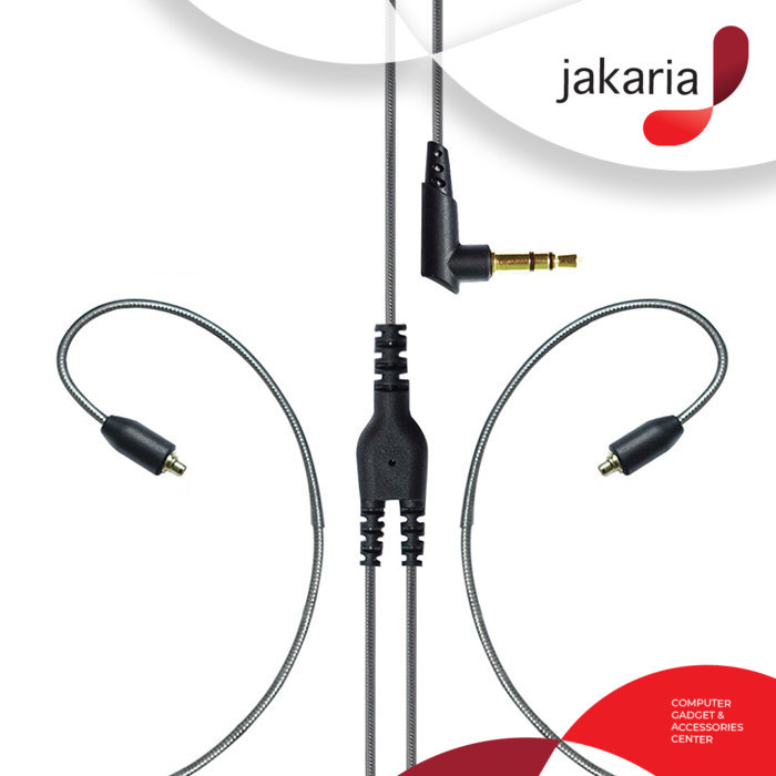 BASIC Kabel IEM Pin MMCX Cable untuk Shure, Phi Audio, Basic IE-300
