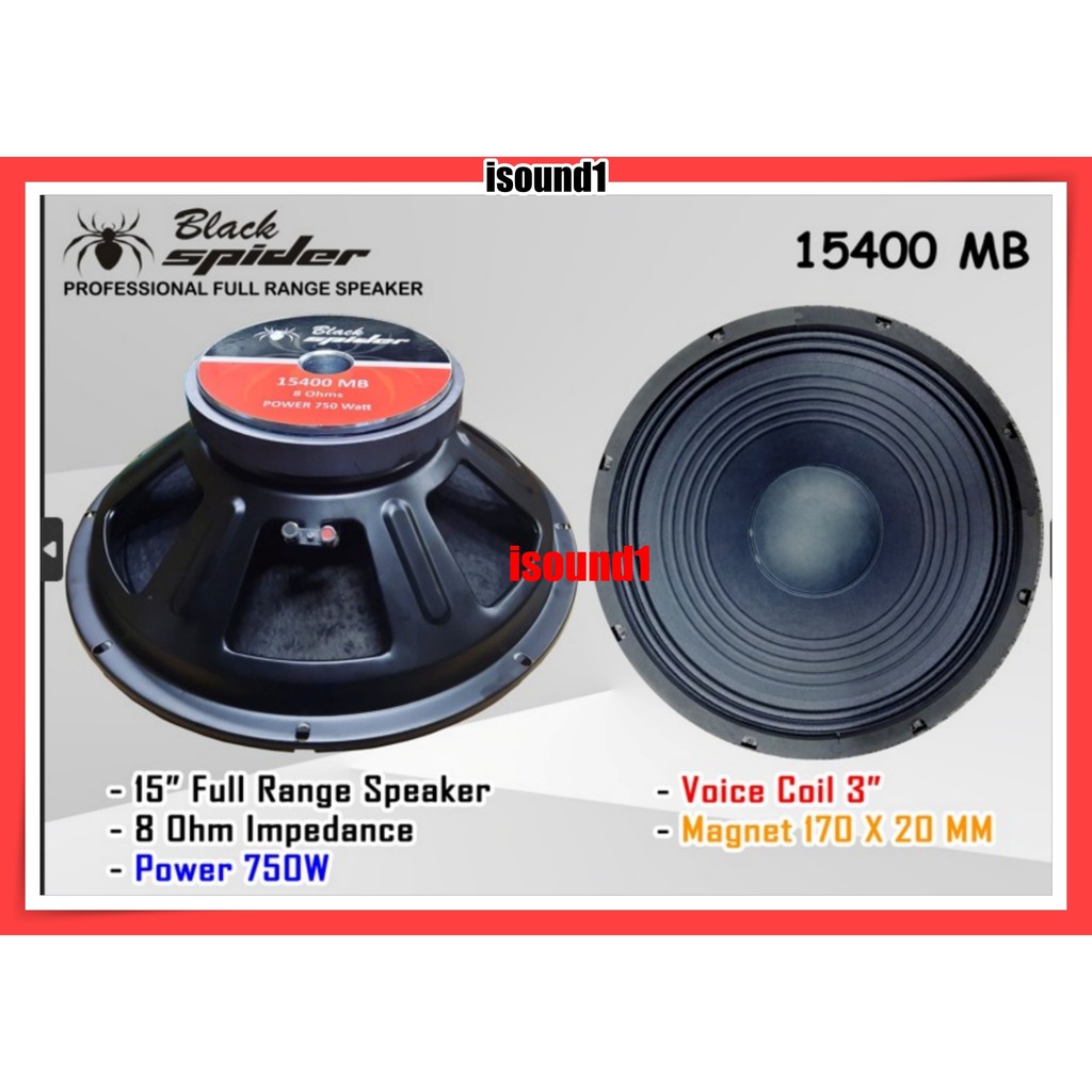 SPEAKER BLACK SPIDER 15400 MB KOMPONEN BLACKSPIDER 15400MB ORI