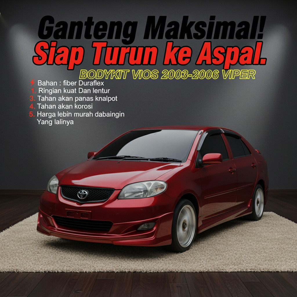 Bodykit Vios gen1 body kit Vios gen1 bodikit vios gen1 2003 2004 2005 2006