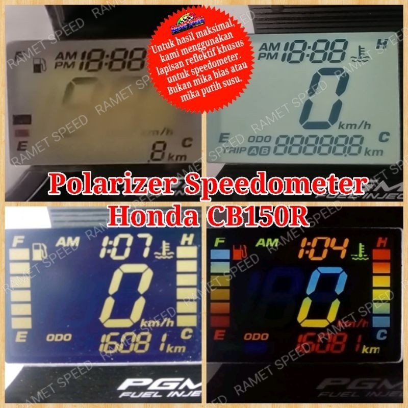 Polarizer speedometer Honda CB150R Old polaris speedometer cb150r old