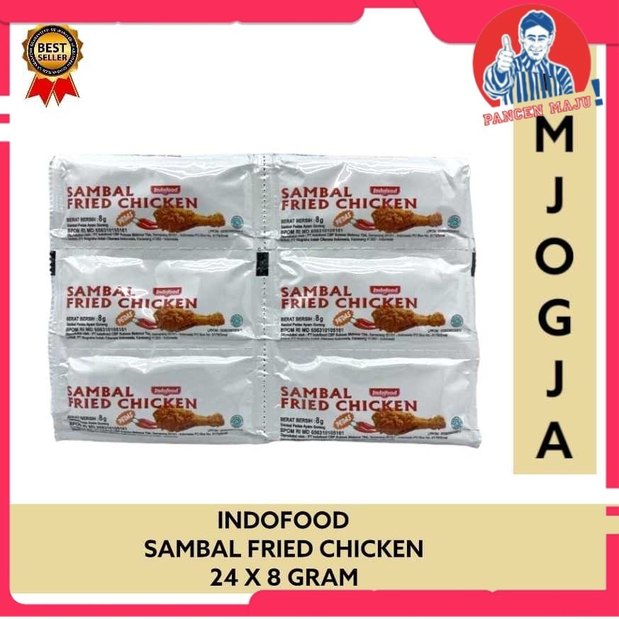 Indofood Sambal Fried Chicken Isi 24pcs / Saus Sambal Fried Chicken Renteng 24x8gr (24 Sachet)