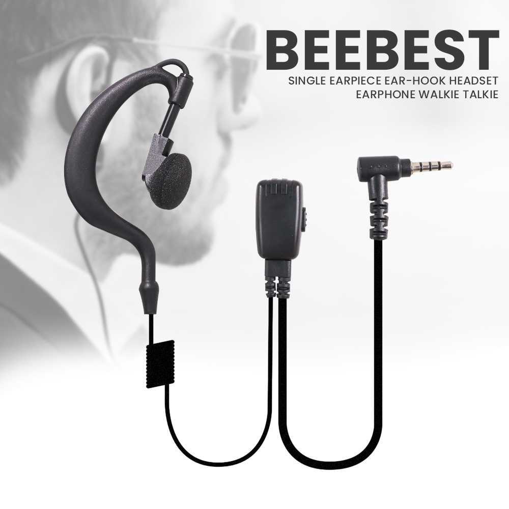 COD Headset Earphone Model Single Earpiece Ear Hook Untuk Walkie Talkie HT Motorola Yaesu Vertex Ali
