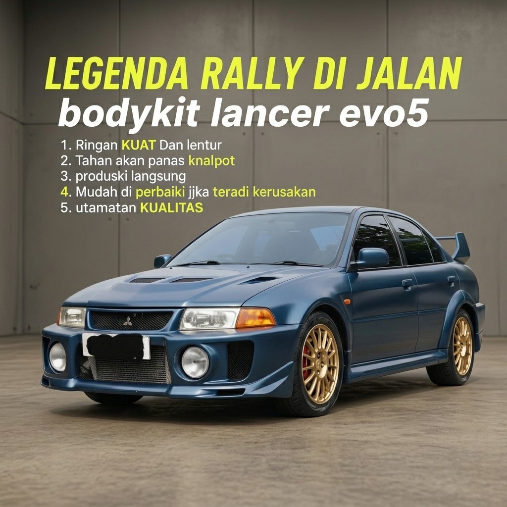 bodykit mitsubishi lancer evo5 body kit lancer evo 5 1998 1999