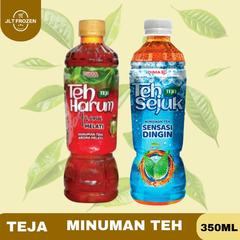 Teja Minuman Teh 350 ML -1PCS / Teh Harum / Teh Sejuk / Teh Aroma Melati / Sensasi Dingin / Teh Ada 