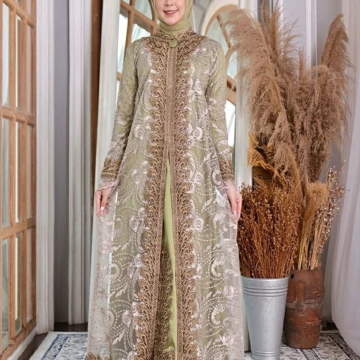 GAMIS MAXI CEMPAKA AULIA/GAMIS KONDANGAN LEBARAN/GAMIS BROKAT/DRESS KONDANGAN TERBARU 2022/GAUN